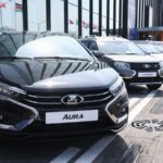 Путин дал старт серийному производству бизнес-седана Lada Aura в Тольятти